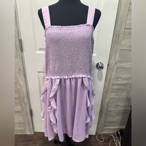 Emily Wonder Purple Ruffle Dress